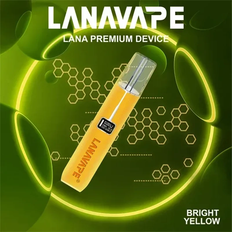 LANA 一代皮革電子煙主機 亮黃色