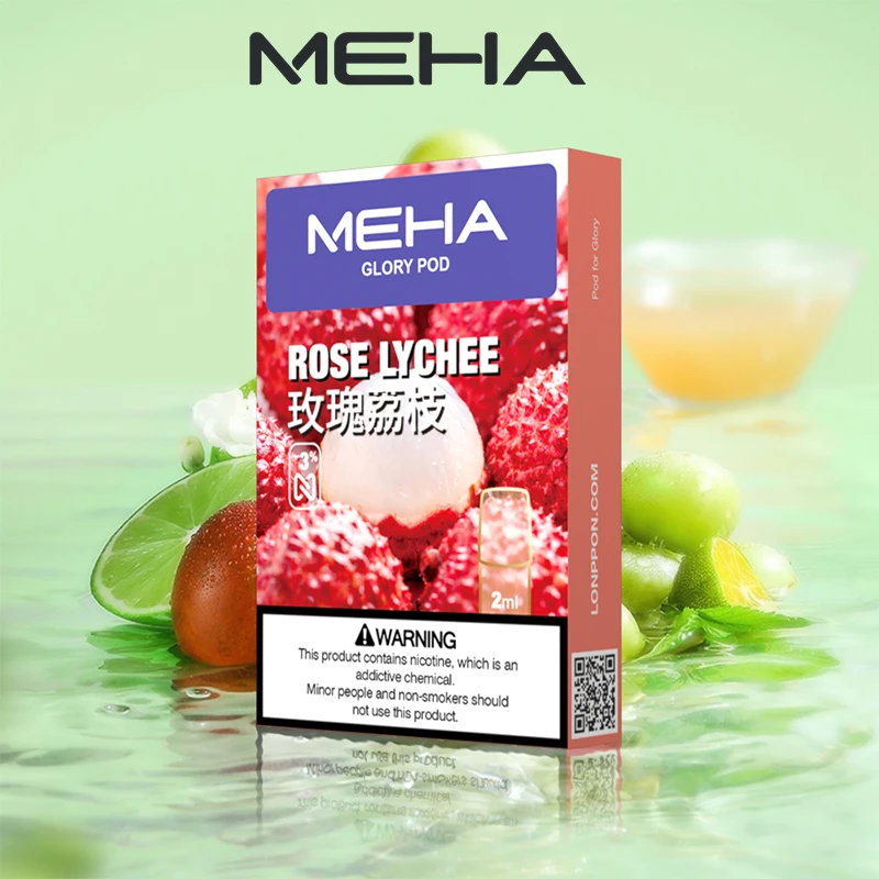 MEHA 魅嗨一代煙彈 玫瑰荔枝口味