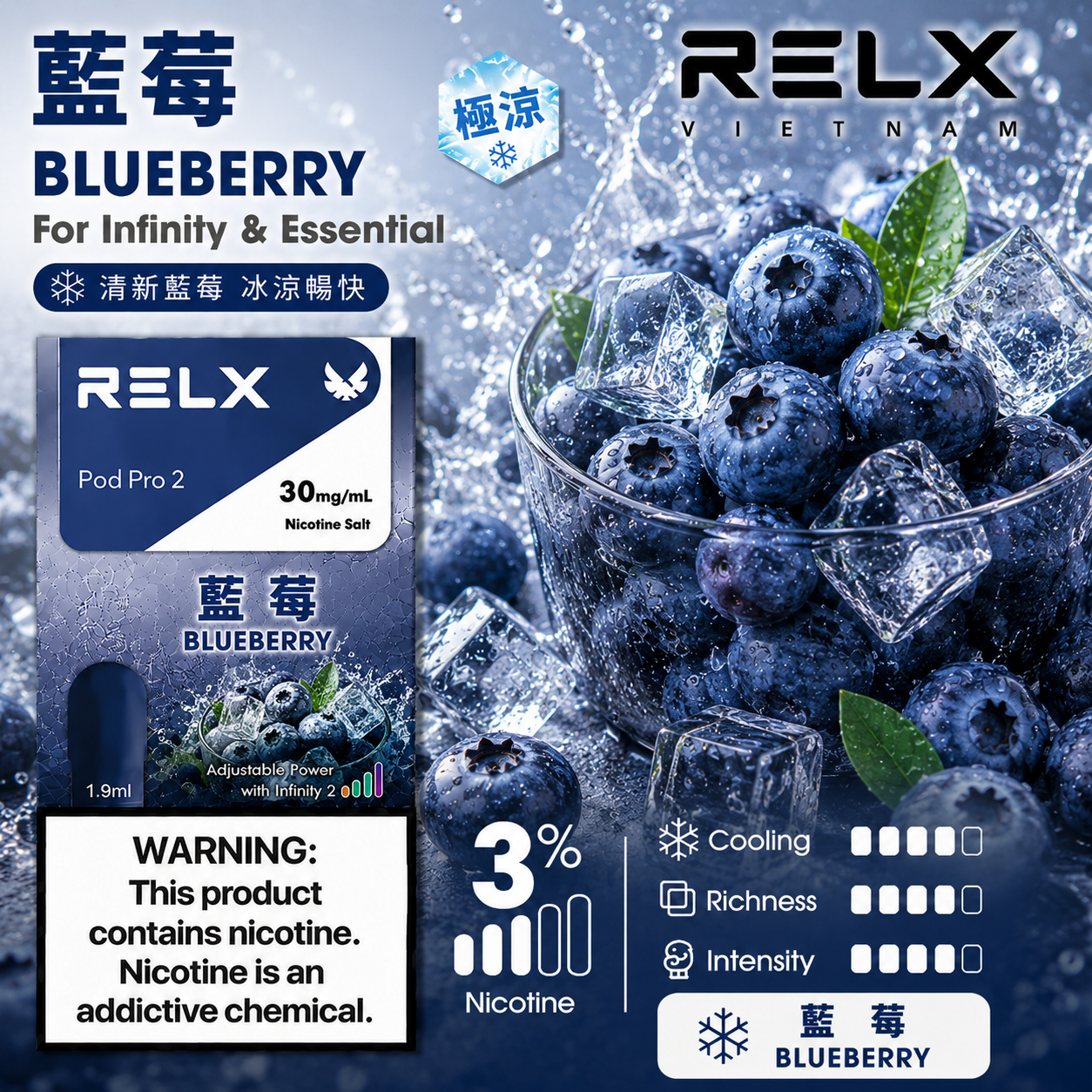 RELX 悅刻六代系列煙彈 藍莓